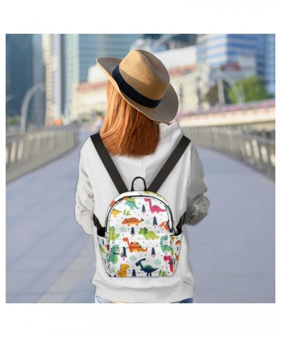 Cartoon Dinosaur Forest Mini Backpack Purse for Women, Cute Small Fashion Daypack Lightweight, Cute Casual Travel Bag $21.65 ...