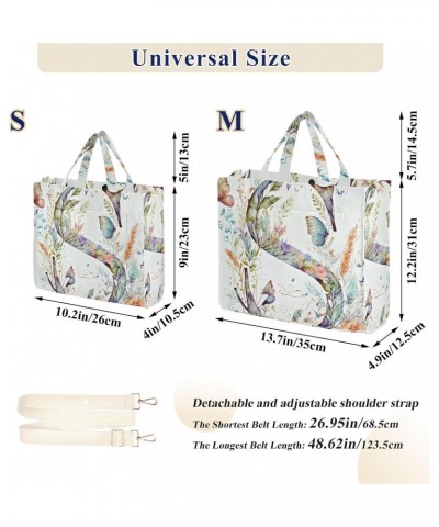 S-shaped Flowers Women's Tote Bag Satchel Handbag with Adjustable Shoulder Strap for Work College Travel $14.53 Totes