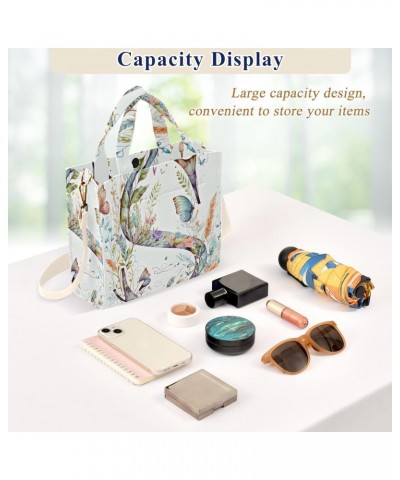 S-shaped Flowers Women's Tote Bag Satchel Handbag with Adjustable Shoulder Strap for Work College Travel $14.53 Totes