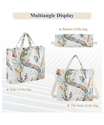 S-shaped Flowers Women's Tote Bag Satchel Handbag with Adjustable Shoulder Strap for Work College Travel $14.53 Totes