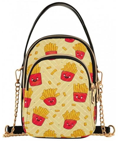 Kawaii French Fries Small Crossbody Bags for Women Cell Phone Shoulder Purse Handbags Wallet 21215077 $16.19 Crossbody Bags