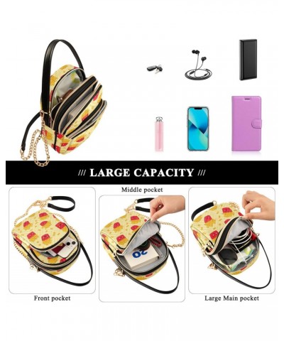 Kawaii French Fries Small Crossbody Bags for Women Cell Phone Shoulder Purse Handbags Wallet 21215077 $16.19 Crossbody Bags