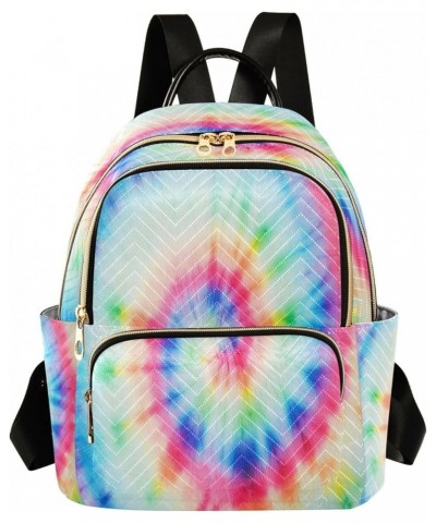 Backpack Purse for Women Rainbow Tiedye Artistic Circle Casual Shoulder Bag Small Backpack M Small $14.04 Backpacks