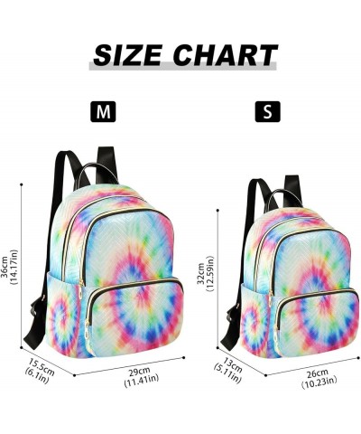 Backpack Purse for Women Rainbow Tiedye Artistic Circle Casual Shoulder Bag Small Backpack M Small $14.04 Backpacks