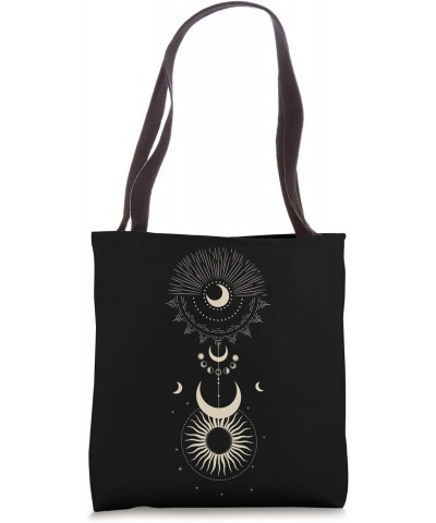 Wiccan Witchy Witchcraft Tarot Sun Moon Tote Bag $13.77 Totes