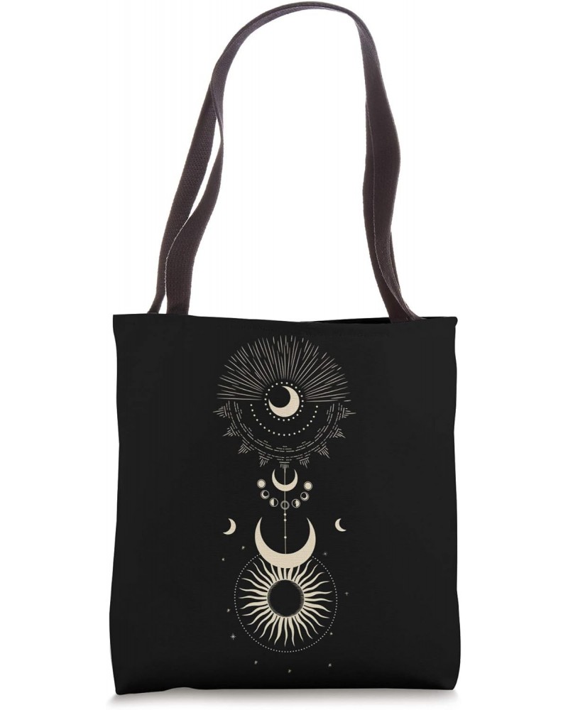 Wiccan Witchy Witchcraft Tarot Sun Moon Tote Bag $13.77 Totes