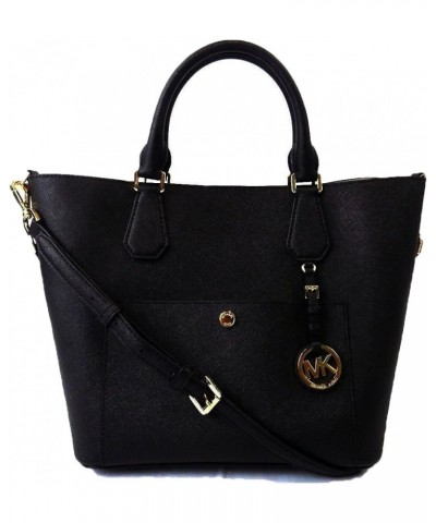 Michael Kors Greenwich Large Saffiano Leather Grab Bag Navy Black $65.34 Handbags