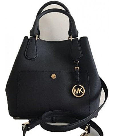 Michael Kors Greenwich Large Saffiano Leather Grab Bag Navy Black $65.34 Handbags