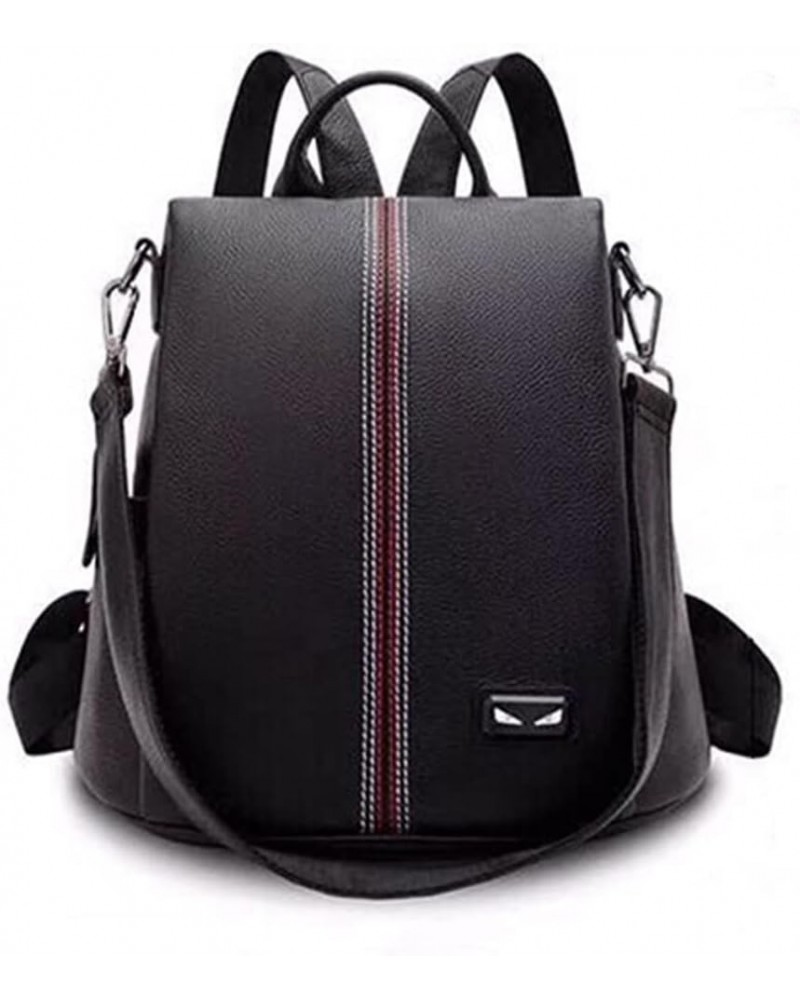 Backpack Womens Leather,Backpack for Women Fashion, Soft Backpack Waterproof Antitheft Rucksack Ladies Shoulder Bag Black $37...