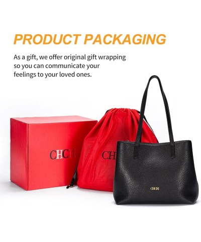 Women's Solid Color Shoulder Bag Large Capacity Handbag Simple Daily Black $41.09 Shoulder Bags