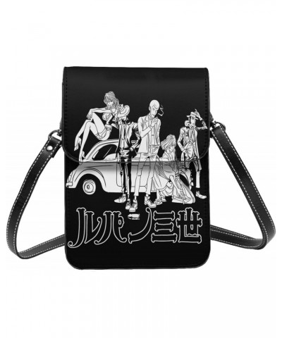 Anime Lupin The Third Small Cell Phone Purse Woman'S Crossbody Bags Small Mini Shoulder Bag 7.5x5.3 Inches $15.59 Shoulder Bags