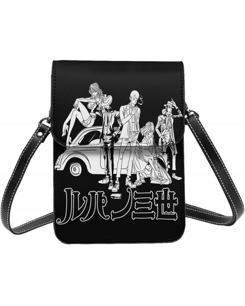 Anime Lupin The Third Small Cell Phone Purse Woman'S Crossbody Bags Small Mini Shoulder Bag 7.5x5.3 Inches $15.59 Shoulder Bags