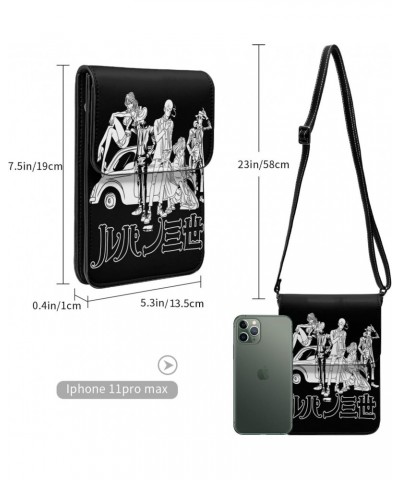 Anime Lupin The Third Small Cell Phone Purse Woman'S Crossbody Bags Small Mini Shoulder Bag 7.5x5.3 Inches $15.59 Shoulder Bags