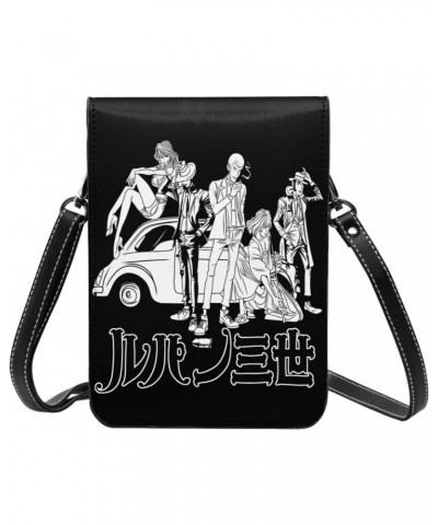 Anime Lupin The Third Small Cell Phone Purse Woman'S Crossbody Bags Small Mini Shoulder Bag 7.5x5.3 Inches $15.59 Shoulder Bags