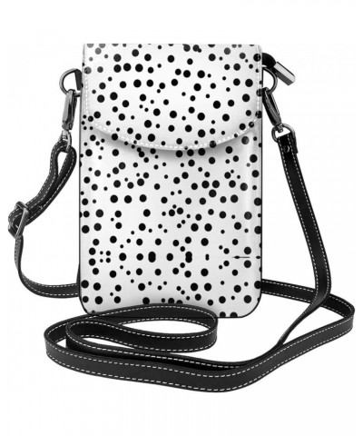 Black And White Puppy Stylish And Secure Cell Phone Purse Wallet Crossbody - Perfect For Daily Use And Travel Black and White...