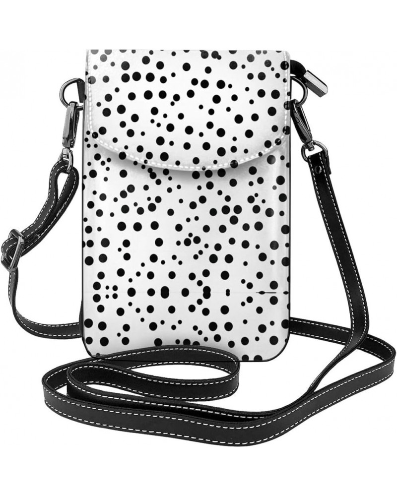 Black And White Puppy Stylish And Secure Cell Phone Purse Wallet Crossbody - Perfect For Daily Use And Travel Black and White...