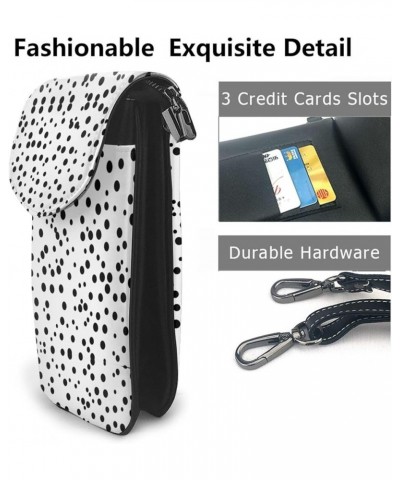 Black And White Puppy Stylish And Secure Cell Phone Purse Wallet Crossbody - Perfect For Daily Use And Travel Black and White...