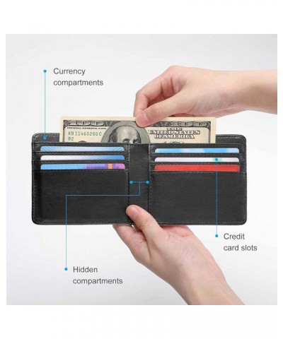 Leather Bifold Wallet Coin Purse Soft Stylish Credit Pass Case Card-Holder for Boy Girl Men Woman Money Storage Multi 8 $12.7...