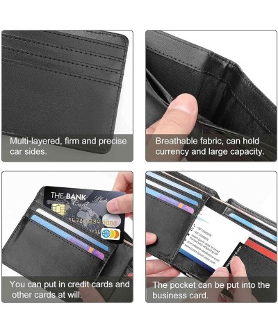 Leather Bifold Wallet Coin Purse Soft Stylish Credit Pass Case Card-Holder for Boy Girl Men Woman Money Storage Multi 8 $12.7...