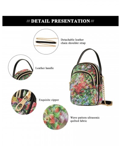 Flowers Crossbody Bags for Women Small Shoulder with Detachable Straps, Trendy Cell Phone Purse Shoulder Handbags for Ladies ...