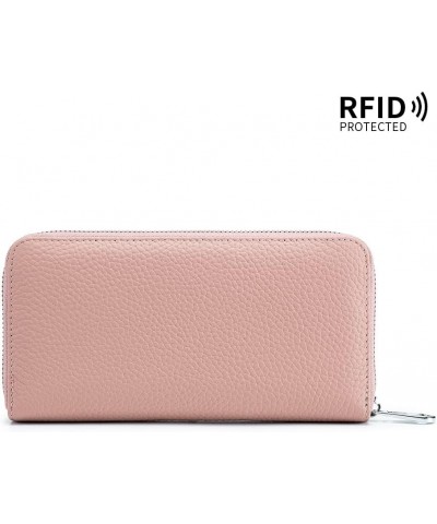 First Layer Cowhide Women Wallet Ladies Cluth Bag Long Purse Genuine Leather RFID Blocking Vintage Card Holder Organizer with...