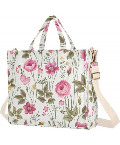 Roses and Butterflies Women's Tote Handbags Top Handle Satchel Shoulder Bag Crossbody Bag for Office Travel S $14.19 Totes