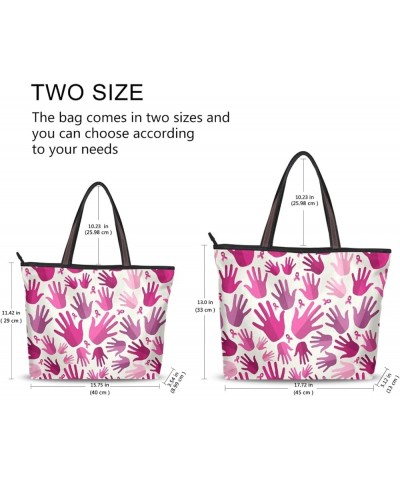 Large Tote Top Handle Bag, Women Zippered Handbag, Big Shoulder Hand Bags Multi 10 $9.26 Shoulder Bags