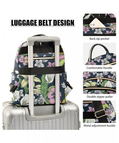 Tropical Colorful Flowers Casual Fashion Polyester Travel Rucksack Shoulder Bag Color Small $14.80 Backpacks