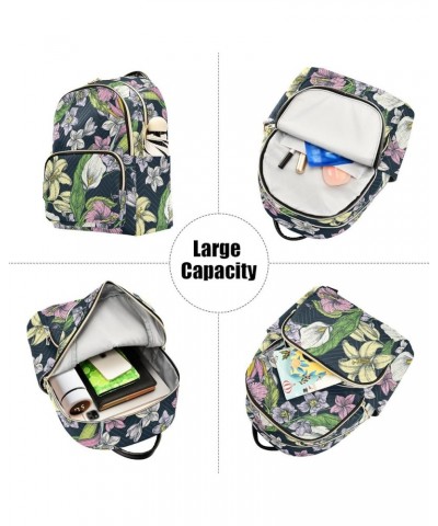 Tropical Colorful Flowers Casual Fashion Polyester Travel Rucksack Shoulder Bag Color Small $14.80 Backpacks