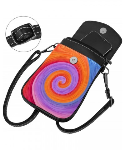 Crossbody Bag for Women, Purse, Messenger Bag, Shoulder Bag, Spiral Pattern Colorful $14.29 Shoulder Bags