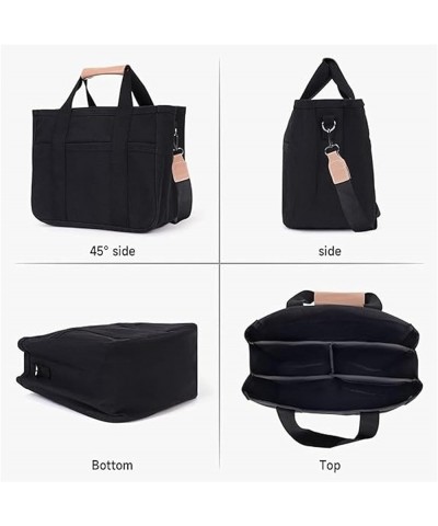 Moonelo Everything Bag,Moonelo Everything Tote Bag,Moonelo Bag,Canvas Tote Bag with Multi Pockets Black $10.23 Totes