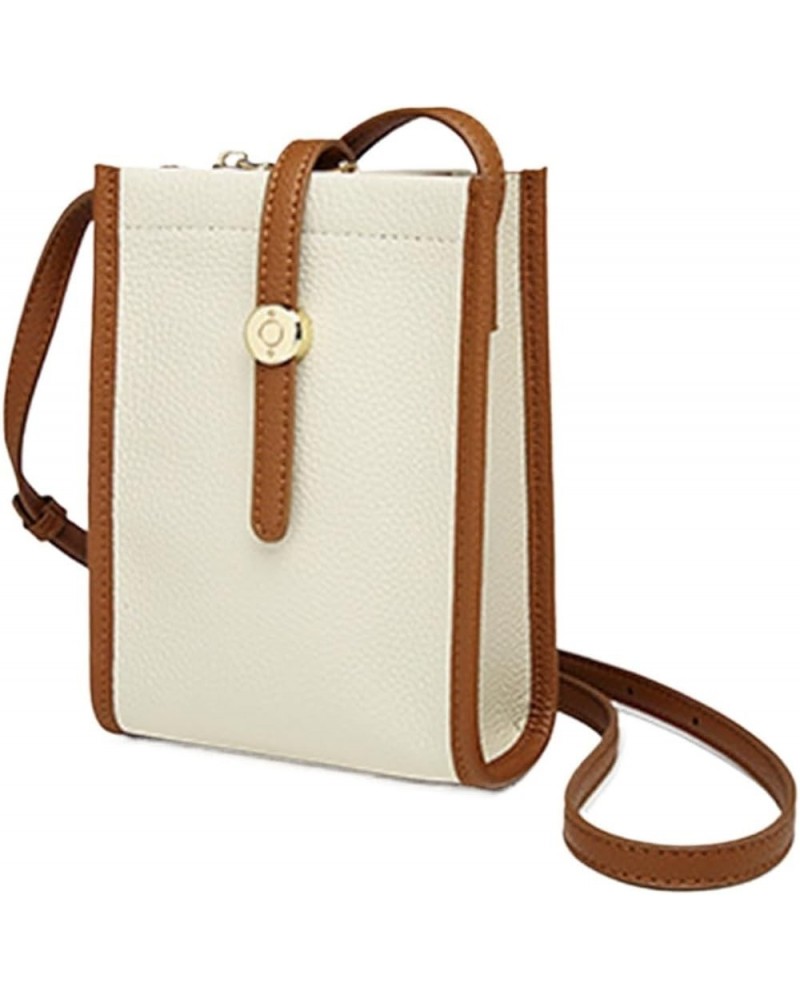 Mobile Phone Bag Women's Shoulder Bag Retro Mini Crossbody Mobile Phone Off-white $30.67 Shoulder Bags