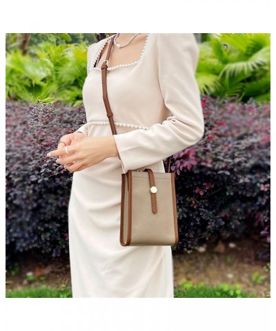 Mobile Phone Bag Women's Shoulder Bag Retro Mini Crossbody Mobile Phone Off-white $30.67 Shoulder Bags