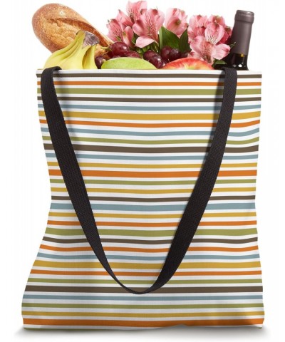 Colorful Pattern Horizontal Autumn Shades Graphic Art Design Tote Bag $10.50 Totes