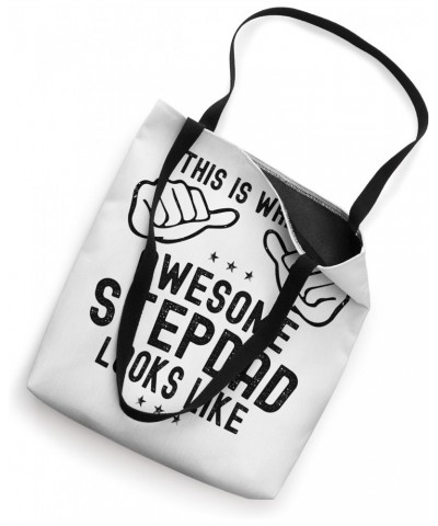 This Is What An Awesome Stepdad Looks Like - Best Stepdad Tote Bag $13.35 Totes