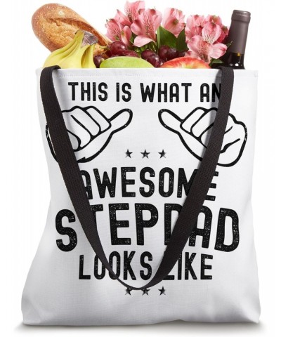 This Is What An Awesome Stepdad Looks Like - Best Stepdad Tote Bag $13.35 Totes