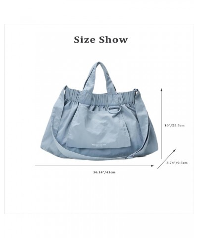 Women Casual Handbags Large Capacity Nylon Shoulder Handbag Women's Satchel Handbags Adjustable Strap for Outdoor Blue $28.46...