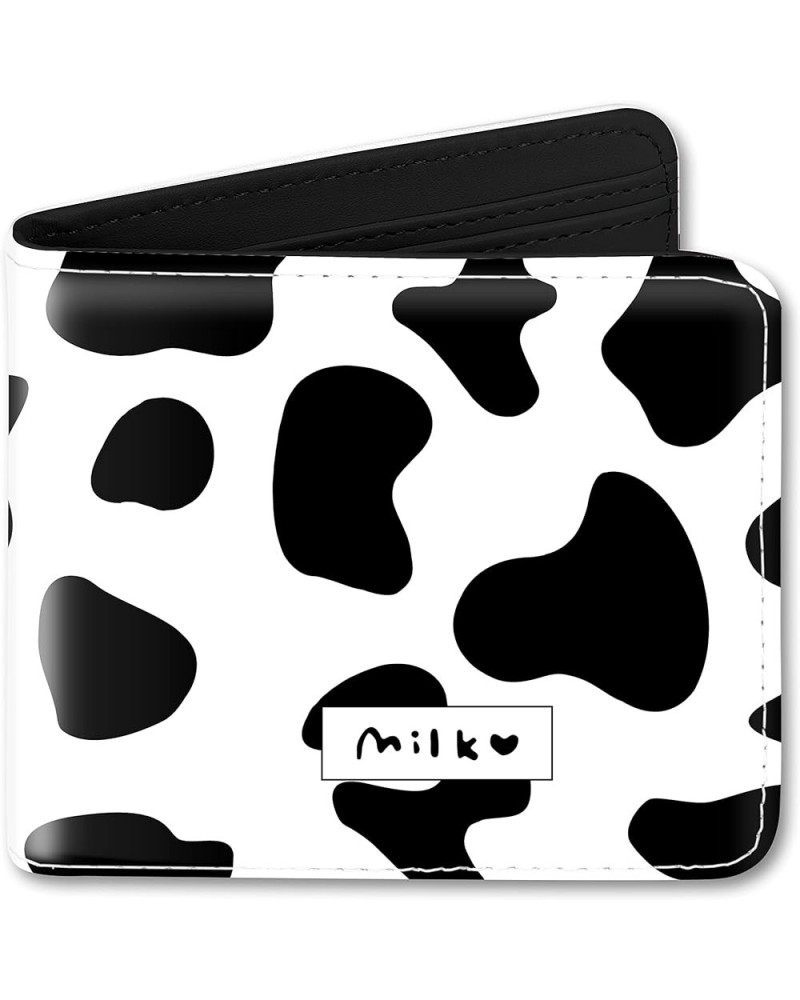 Girls Cute Kawaii Wallet Cow Print Aesthetic Women Womens Cool Funny Leather Credit Id Card Cash Holder Woman Rfid Blocking Z...