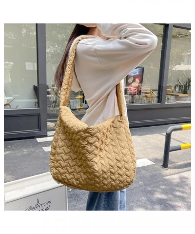 Loveholy Women Shop Shoulr Bag Lar ity Quilted Padd Travel Hobo Bag Tote Pue Bag Lar Commute Bag Brown $9.83 Totes