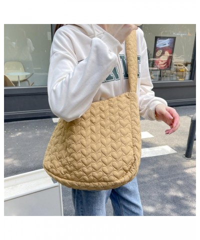 Loveholy Women Shop Shoulr Bag Lar ity Quilted Padd Travel Hobo Bag Tote Pue Bag Lar Commute Bag Brown $9.83 Totes