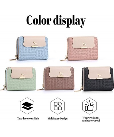 Small Wallet for Women,Trifold Womens Wallet PU Leather Credit Card Holder Wallets for Women Mini Zipper Coin Purse Ladies RF...