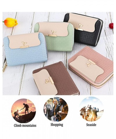 Small Wallet for Women,Trifold Womens Wallet PU Leather Credit Card Holder Wallets for Women Mini Zipper Coin Purse Ladies RF...