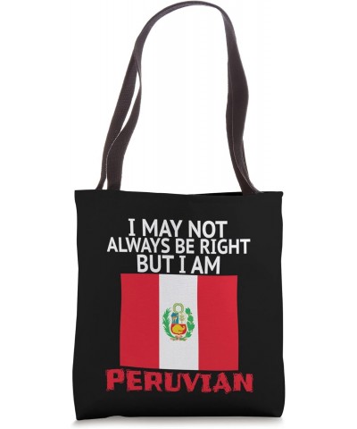 Peruvian Flag Peru Pride Roots Proud Peruvian Heritage Tote Bag $9.60 Totes