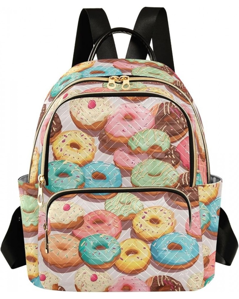 Donuts Backpack Purse for Women Small Travel Bag Fashion Daypack M 202a2097 S(10.23"x5.11"x12.59") 202a2097 $22.95 Backpacks