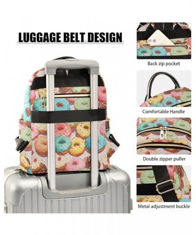 Donuts Backpack Purse for Women Small Travel Bag Fashion Daypack M 202a2097 S(10.23"x5.11"x12.59") 202a2097 $22.95 Backpacks