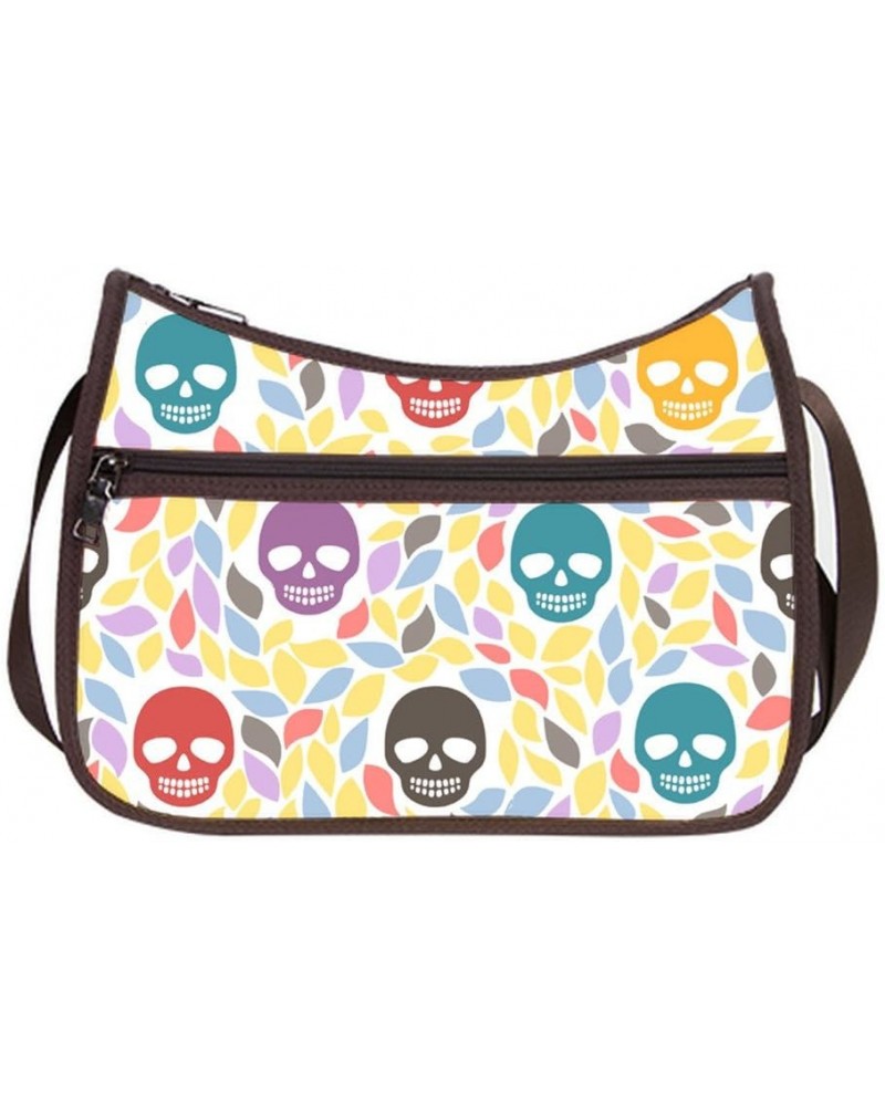 Female Women Hobo Type Bags Cross-Body Shoulder Bags With Day of the Dead Print $17.67 Shoulder Bags