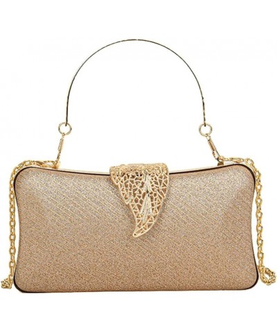 Evening Bag for Women Shiny Leaf Clutch Sparkly Handbag for Party Wedding Bag Travel 2024 Gold $13.76 Evening Bags