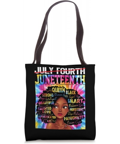 African Juneteenth Black History BLM Melanin Women Tie Dye Tote Bag $14.81 Totes