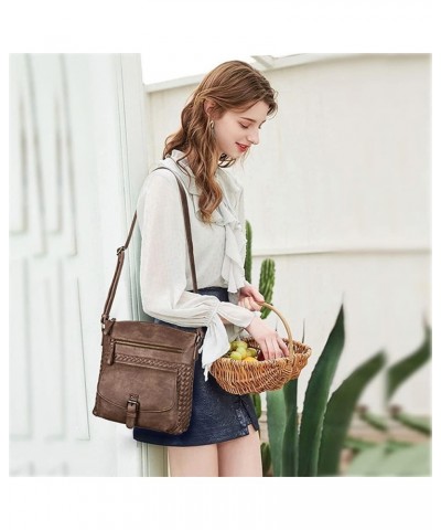 Shoulder Bag for Women Hobo Crossbody Purse Leather Tote Handbag Roomy Messenger Satchel for Work Daily Travel Apricot $21.83...