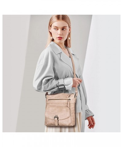 Shoulder Bag for Women Hobo Crossbody Purse Leather Tote Handbag Roomy Messenger Satchel for Work Daily Travel Apricot $21.83...